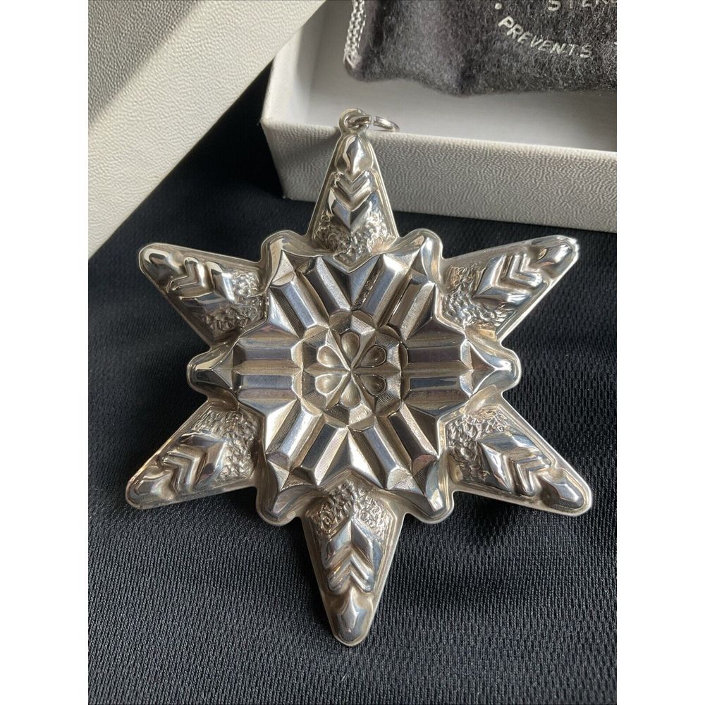 1970 Gorham Sterling silver‎ Snowflake Christmas Ornament 1st Edition